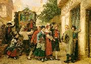 Gustave Brion Wedding Procession Spain oil painting reproduction